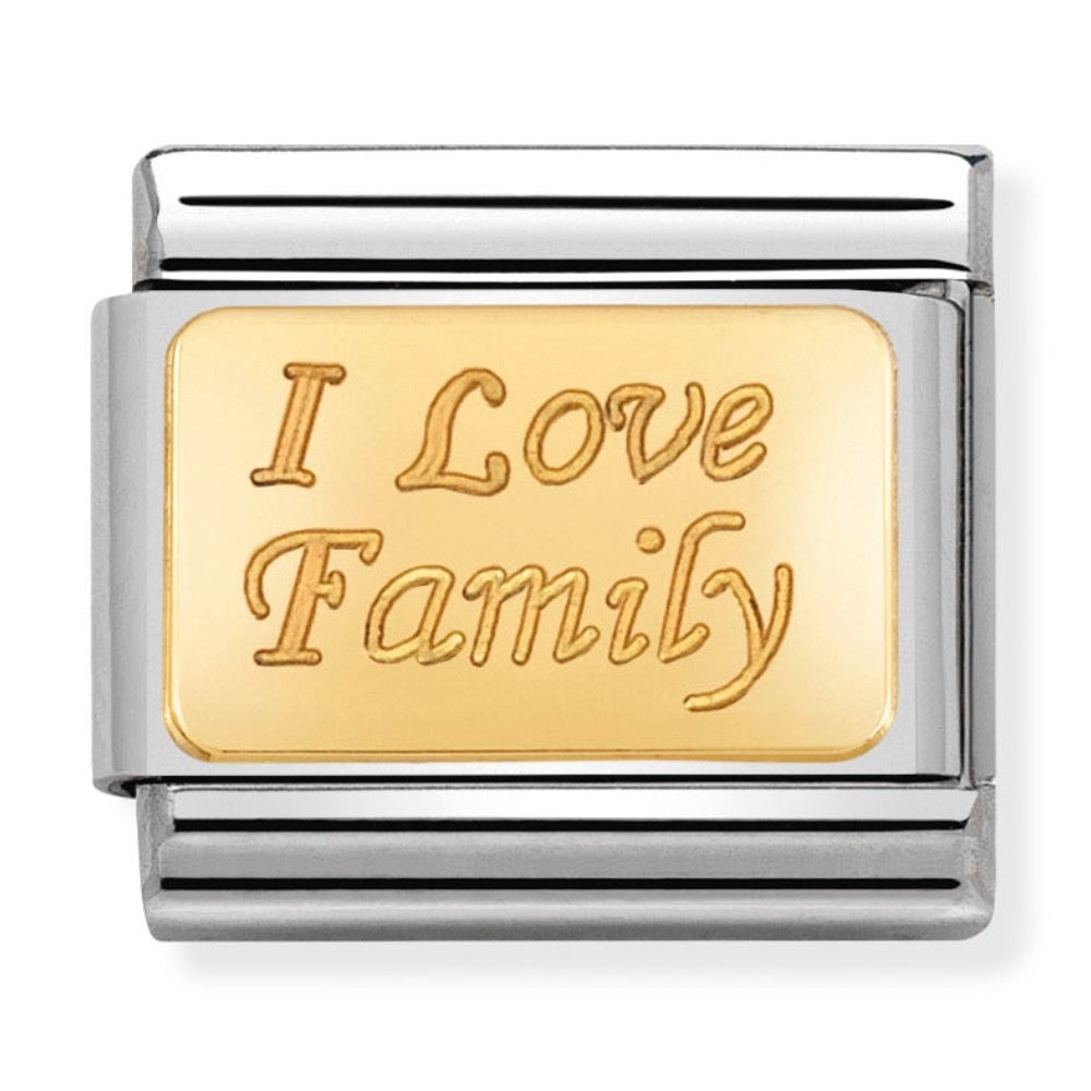 Classic Gold I Love Family