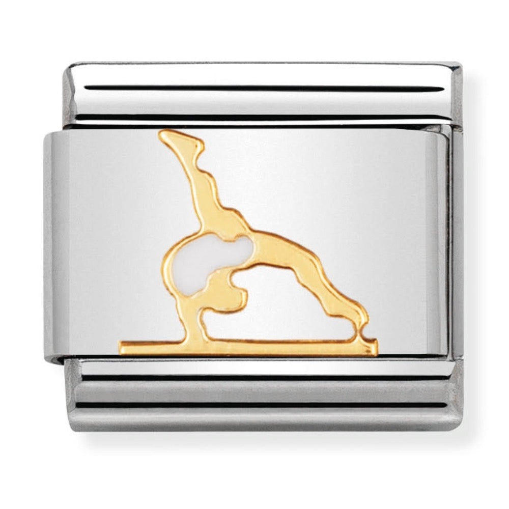 Classic Gold  Enamel Gymnast