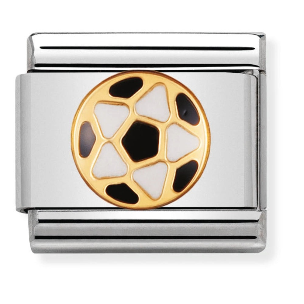 Classic Gold Enamel Football