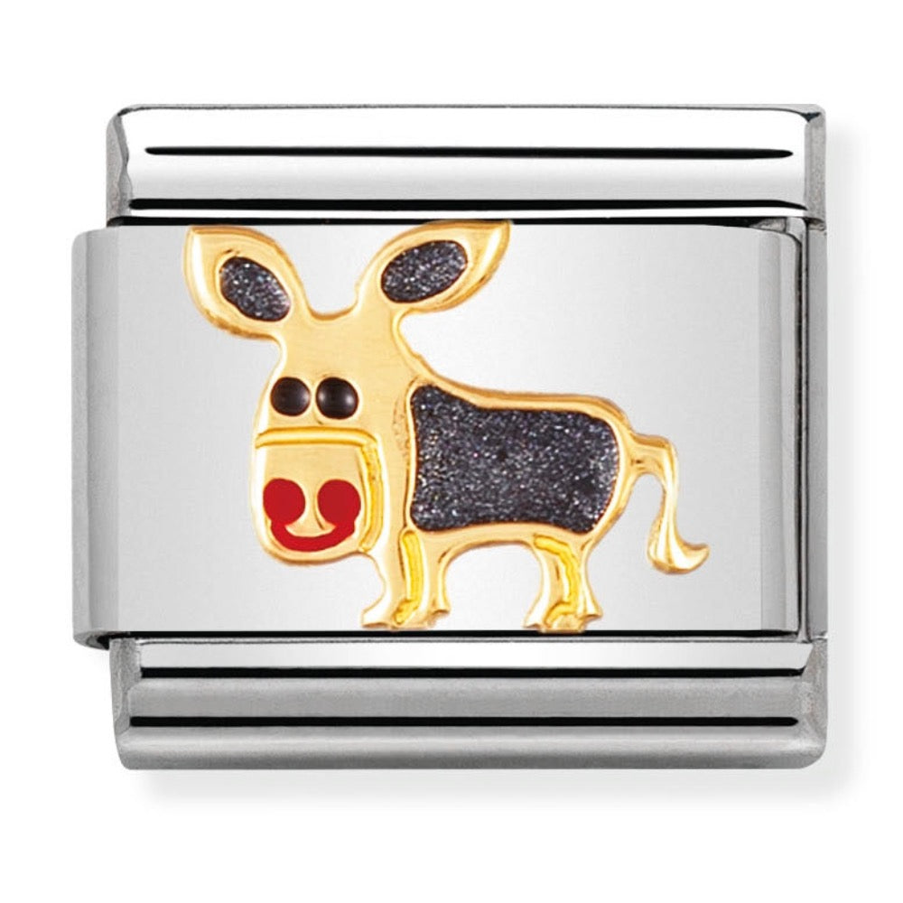 Classic Gold  Enamel Donkey