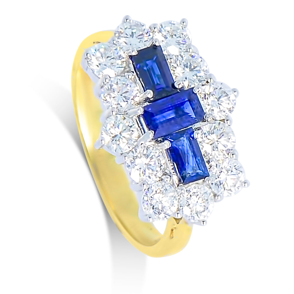 18ct Gold Sapphire & Diamond Ring N.V. £8000