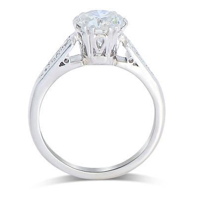 Mid 20th Century 18ct White Gold & Platinum Diamond Solitaire 1.65cts N.V. £10,000