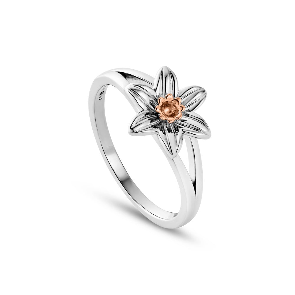 Nature's Wonder Sterling Silver Daffodil Ring