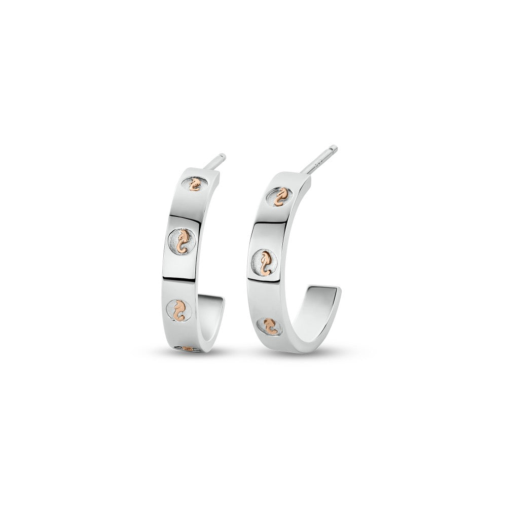 Insignia Sterling Silver Slim Half-Hoop Earrings