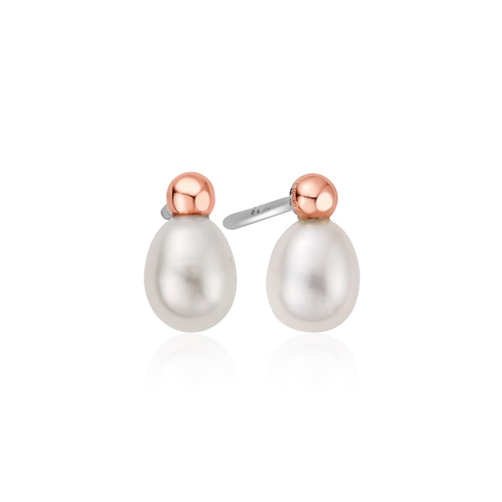 Beachcomber Silver and Pearl Earrings