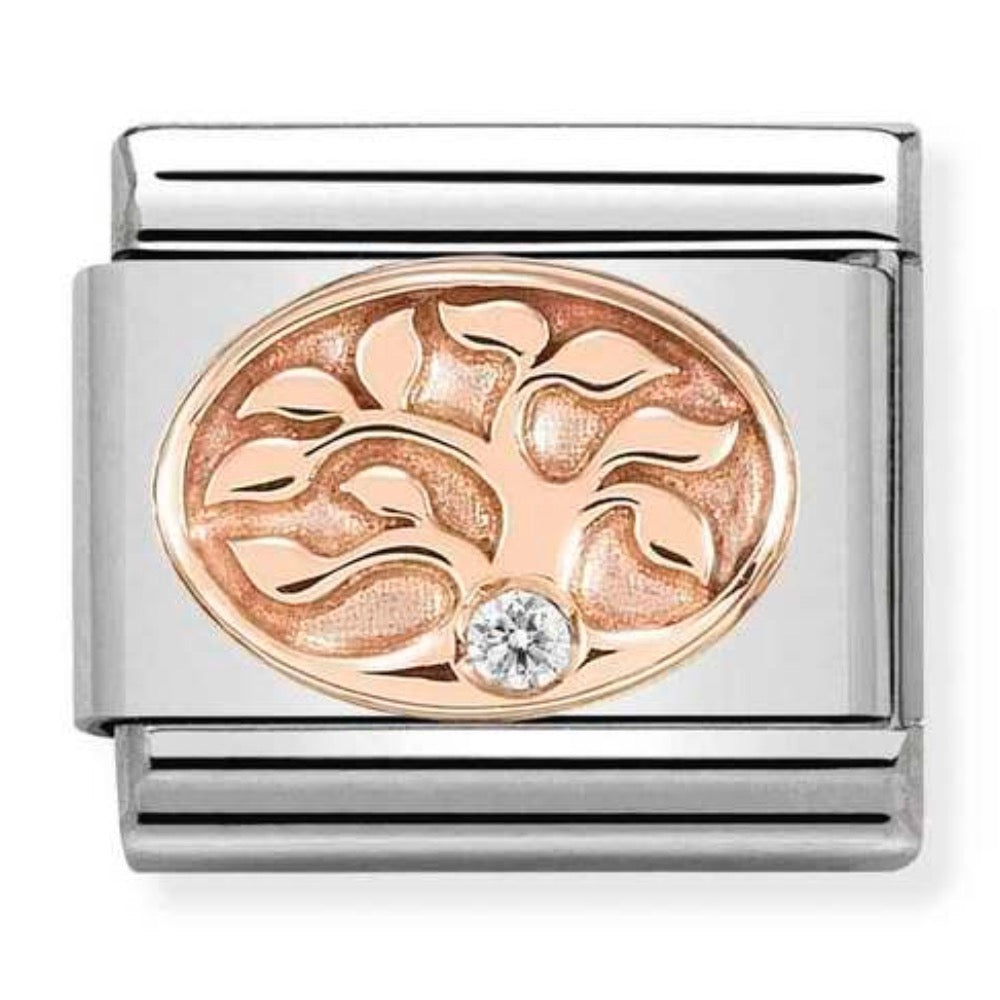 Rose Gold Tree Of Life Charm
