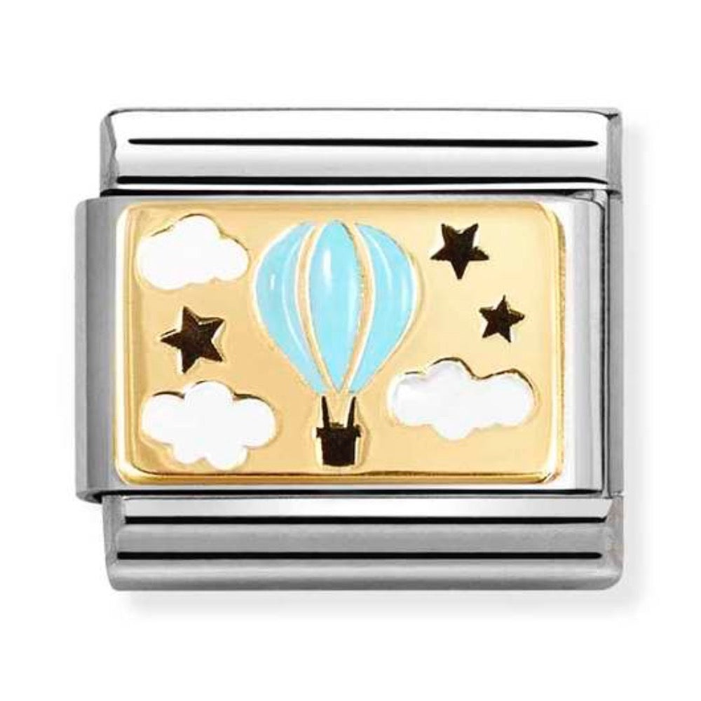 Blue Hot Air Balloon Charm