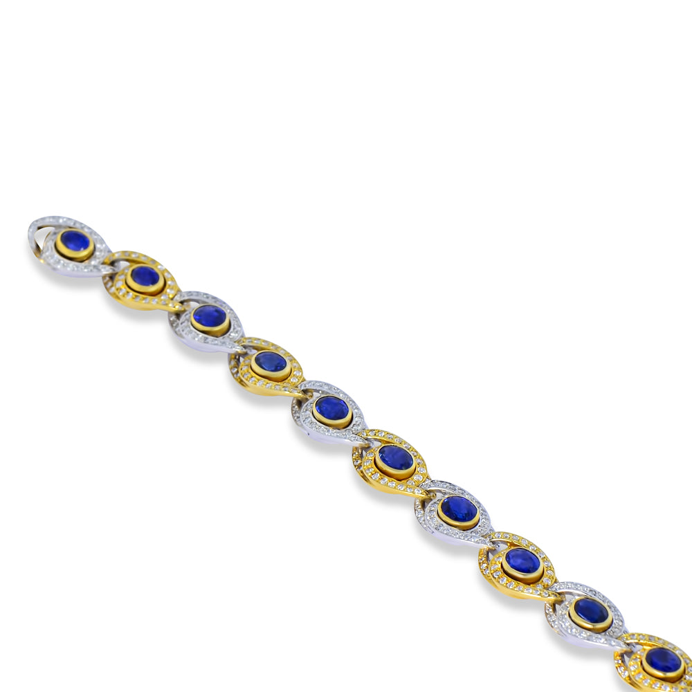 18ct Sapphire & Diamond Bracelet N.V. £16,000