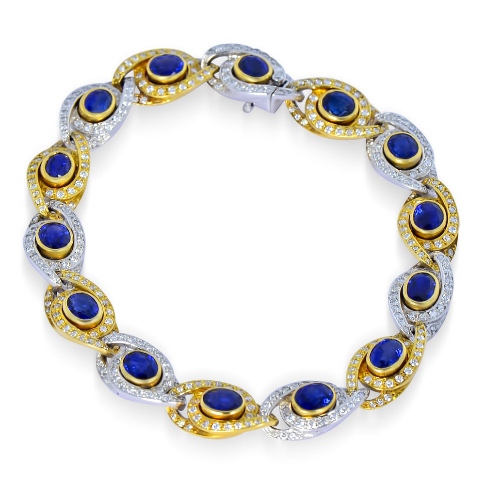 18ct Sapphire & Diamond Bracelet N.V. £16,000