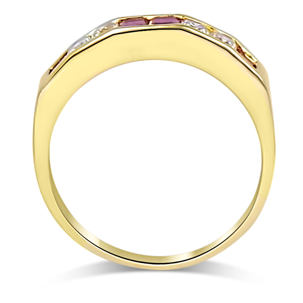 18ct Gold Ruby & Diamond Band N.V. £1200