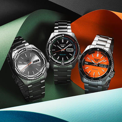 The ‘New Double Hurricane’ Seiko 5 Sports Retro Colour Collection