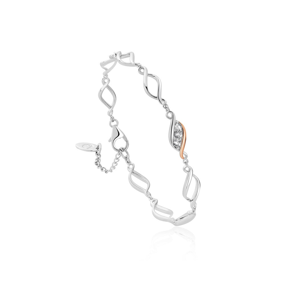 Past Present Future® Silver Multi-Link Bracelet