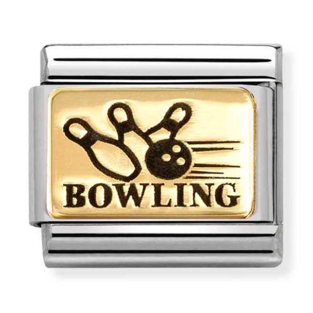 Classic Gold Bowling Charm