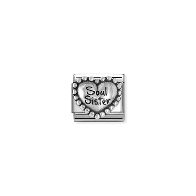 Silvershine Heart Soul Sister Charm