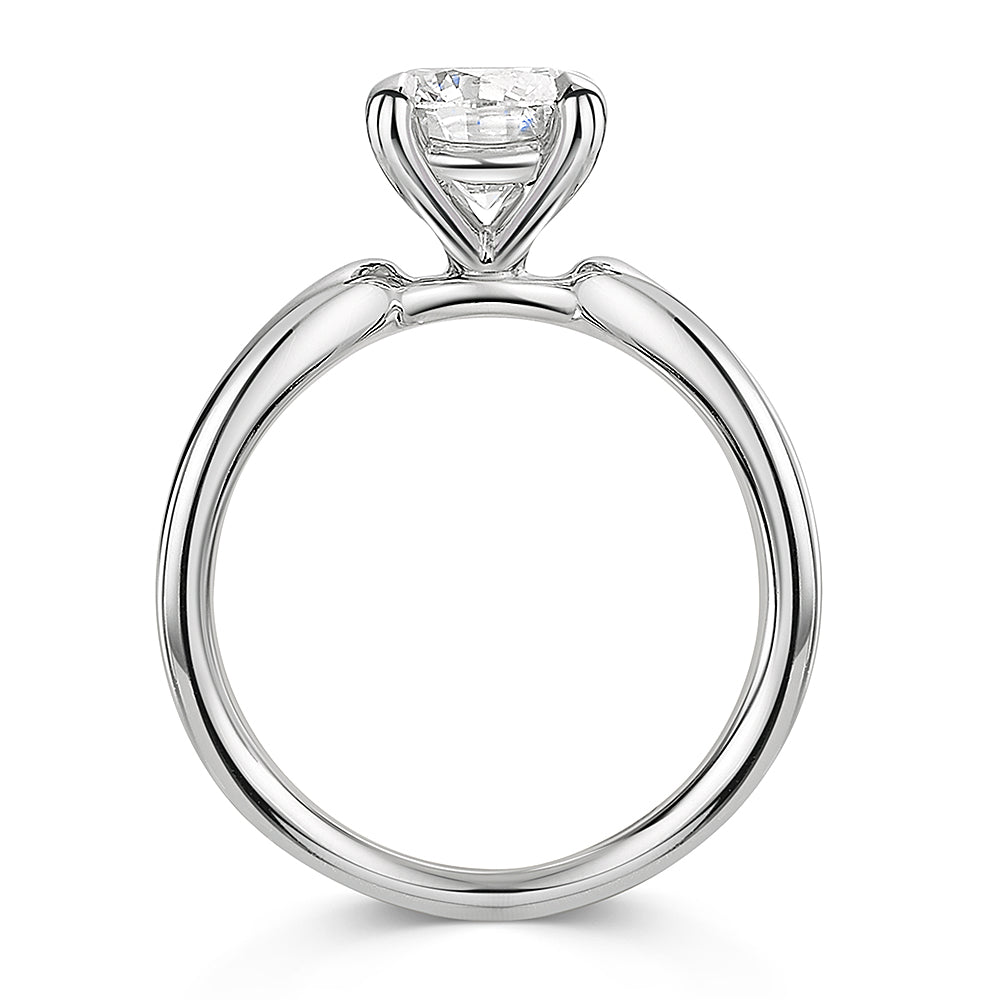 Lab Grown Diamond Platinum Solitaire Ring 1.54cts