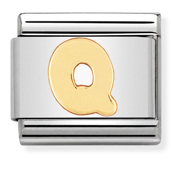 Classic Gold Letter Q Charm