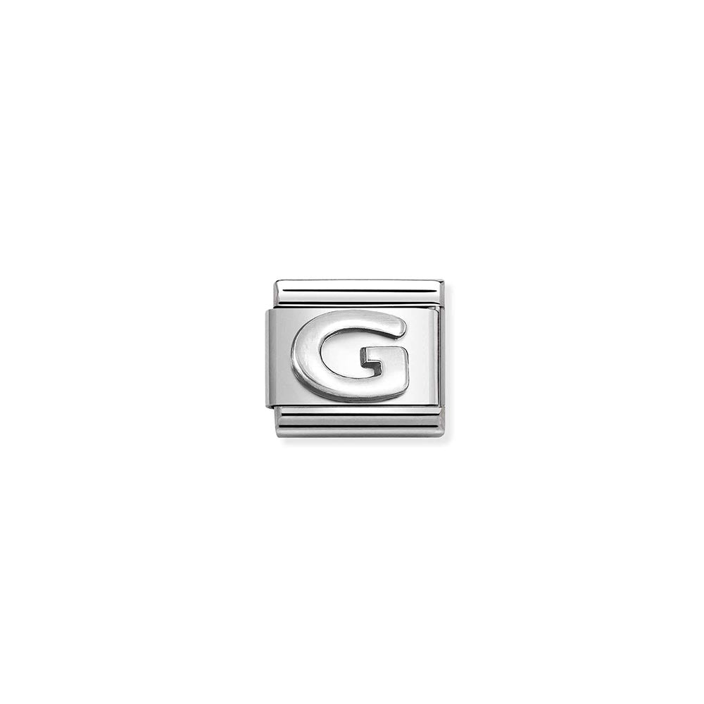 Silvershine Initial "G" Charm