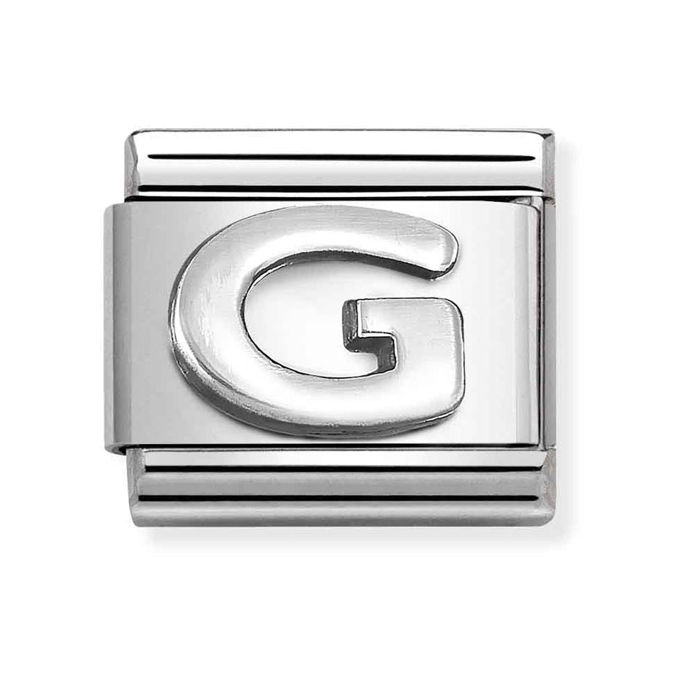 Silvershine Initial "G" Charm