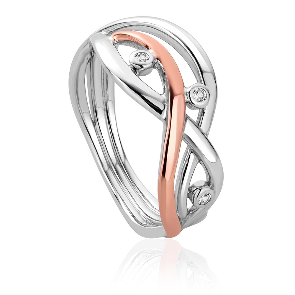 Clogau Silver & Gold Swallow Falls Ring