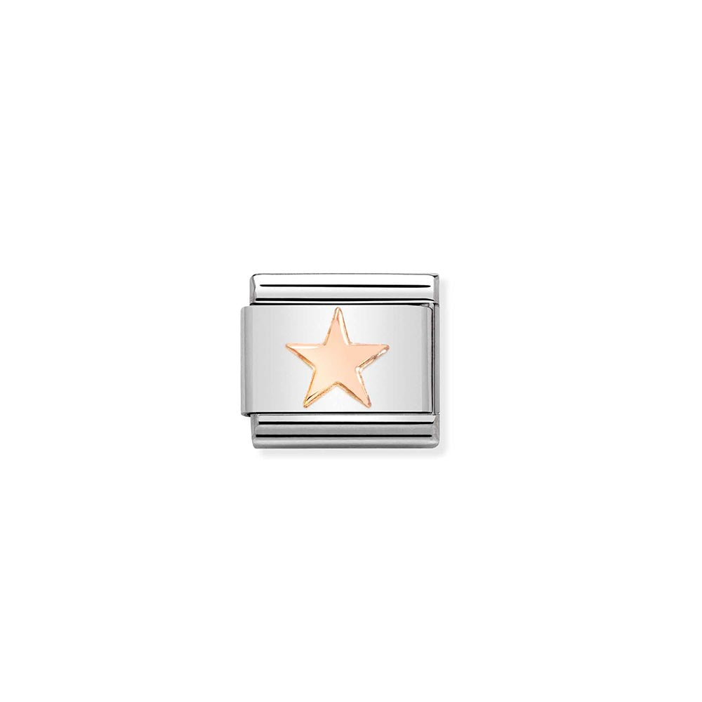 Nomination Rose Gold Star Charm