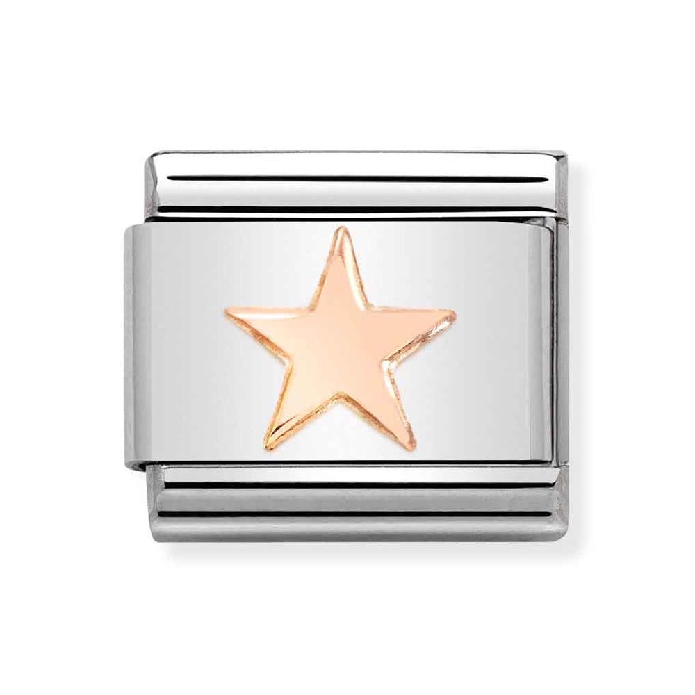 Nomination Rose Gold Star Charm